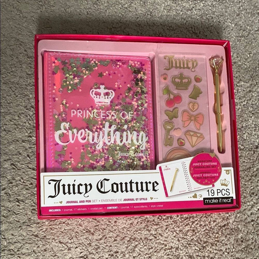 Juicy Couture Pink Journal and Pen Set